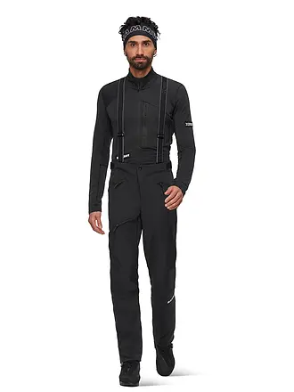 MAMMUT | Pantaloni da uomo softshell da alpinismo Eiger Nordwand Pro con bretelle | schwarz